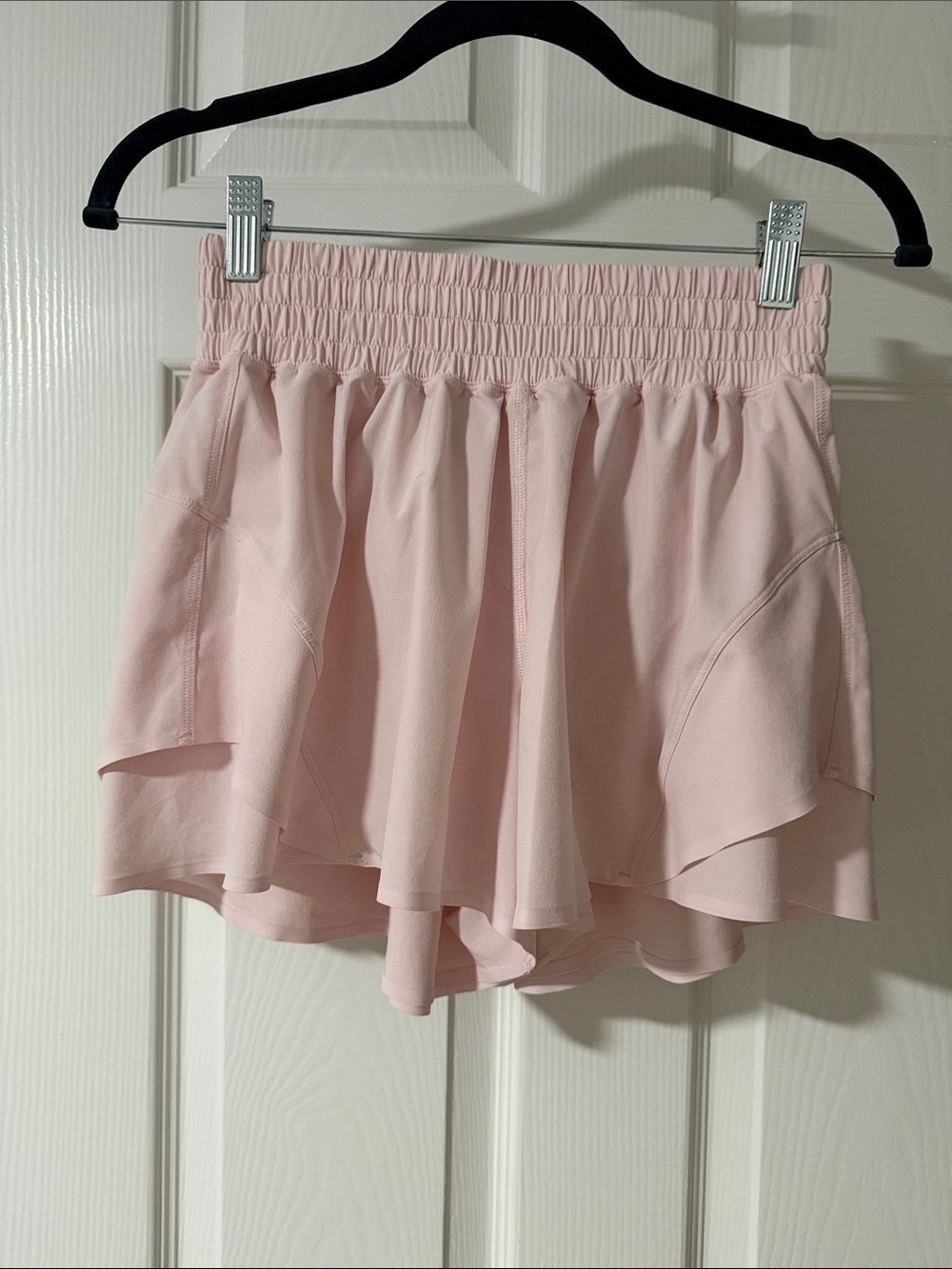 Lululemon Flowy Pink Layered Athletic Shorts